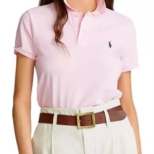 Ralph Lauren pink polo shirt. Size small.
